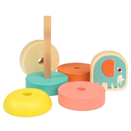 Wooden Elephant Stacking Toy Wooden Elephant Stacking Toy