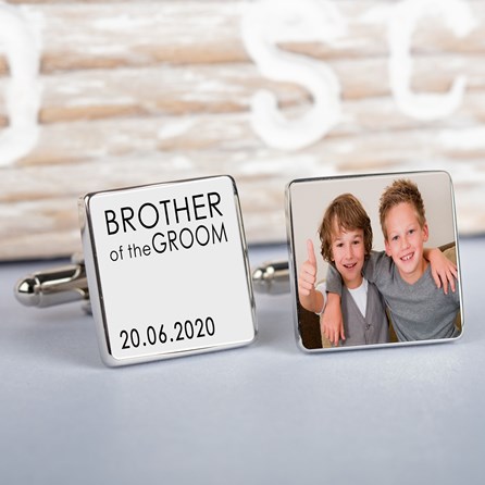 Personalised Wedding Party Photo Cufflinks Personalised Wedding Party Photo Cufflinks