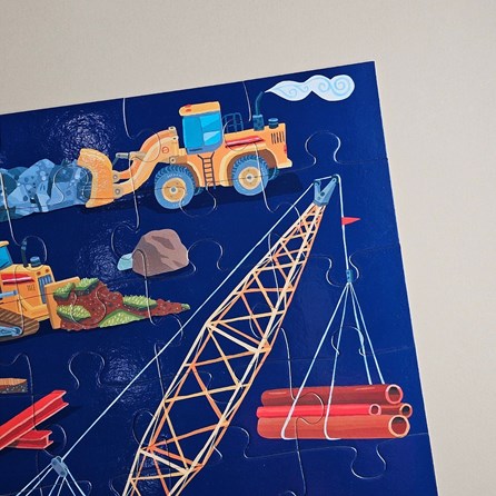 36pc Floor Jigsaw Puzzle - Construction Zone 36pc Floor Jigsaw Puzzle - Construction Zone