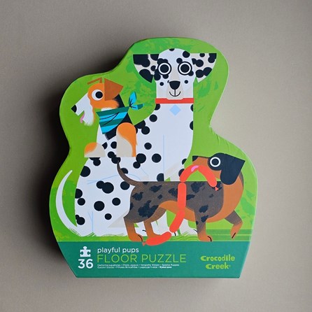 36pc Floor Jigsaw Puzzle - Playful Pups 36pc Floor Jigsaw Puzzle - Playful Pups