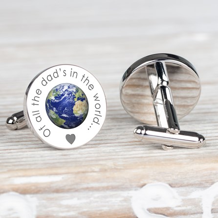 Personalised 'Of All The Daddy's…' Silver Cufflinks Personalised 'Of All The Daddy's…' Silver Cufflinks