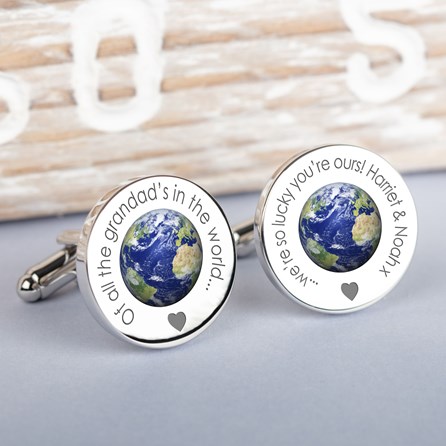 Personalised 'Of All The Daddy's…' Silver Cufflinks Personalised 'Of All The Daddy's…' Silver Cufflinks