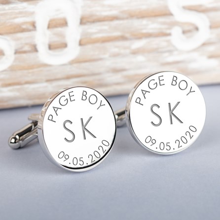 Personalised Wedding Initial Cufflinks Personalised Wedding Initial Cufflinks