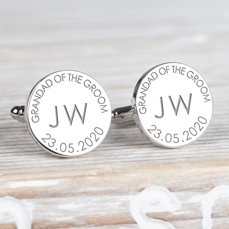 Personalised Wedding Initial Cufflinks Personalised Wedding Initial Cufflinks