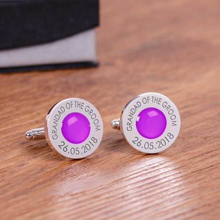 Personalised Wedding Role And Date Cufflinks Personalised Wedding Role And Date Cufflinks