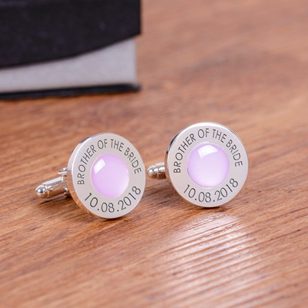 Personalised Wedding Role And Date Cufflinks Personalised Wedding Role And Date Cufflinks