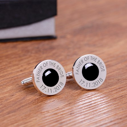 Personalised Wedding Role And Date Cufflinks Personalised Wedding Role And Date Cufflinks