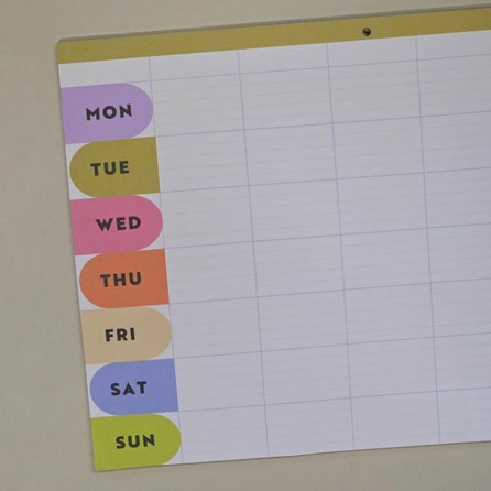 A4 Weekly Planner Pad - Bright Arches A4 Weekly Planner Pad - Bright Arches