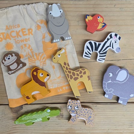 Africa Stacking Animals & Bag Africa Stacking Animals & Bag