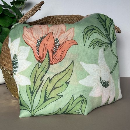 Anemone Print Scarf in Mint Green Anemone Print Scarf in Mint Green