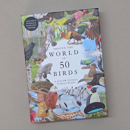 Around the World in 50 Birds 1000-piece Jigsaw Puzzle