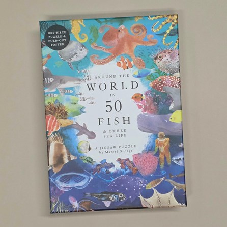 Around the World in 50 Fish 1000-piece Jigsaw Puzzle Around the World in 50 Fish 1000-piece Jigsaw Puzzle