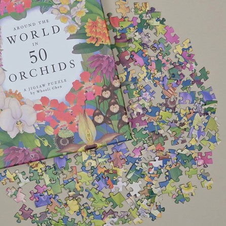 Around the World in 50 Orchids 1000-piece Jigsaw Puzzle Around the World in 50 Orchids 1000-piece Jigsaw Puzzle