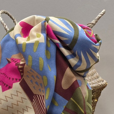 Autumnal Hedgerow Print Scarf