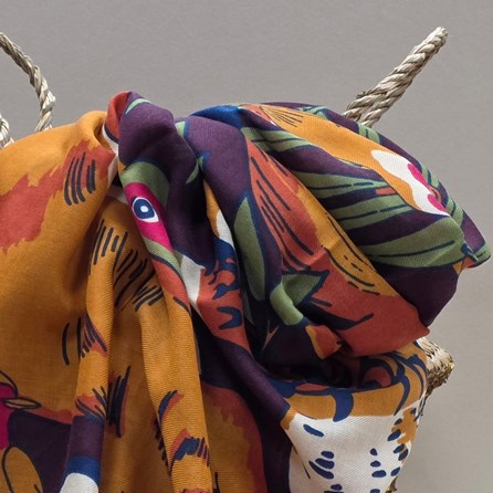 Autumnal Woodland Print Scarf