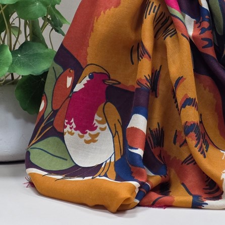 Autumnal Woodland Print Scarf