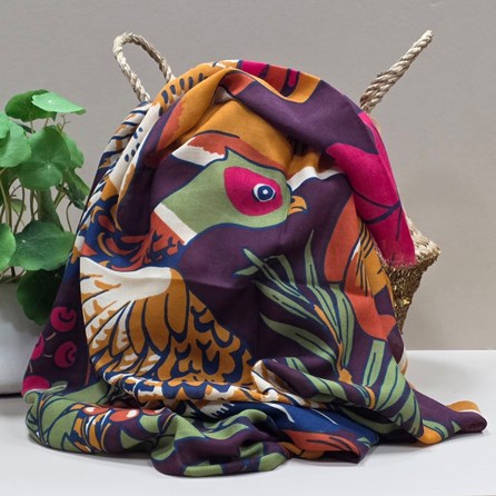 Autumnal Woodland Print Scarf