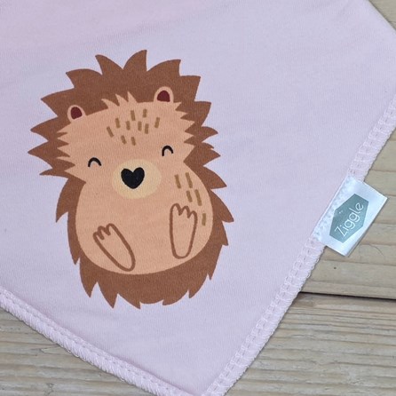 Bandana Dribble Bib - Hedgehog