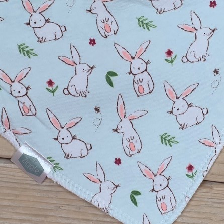 Bandana Dribble Bib - Rabbits