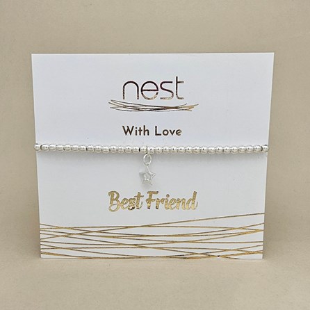 'Best Friend' Beaded Charm Bracelet 'Best Friend' Beaded Charm Bracelet