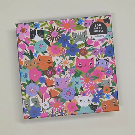 Blooming Cats 500 Piece Jigsaw Puzzle Blooming Cats 500 Piece Jigsaw Puzzle
