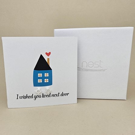 Boxed 'Next Door' Star Stud Earrings Card Boxed 'Next Door' Star Stud Earrings Card