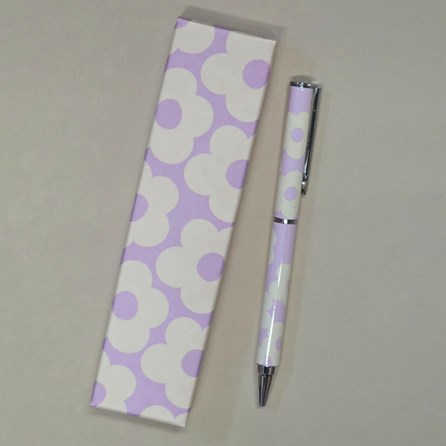 Caroline Gardner Lilac Flower Boxed Pen