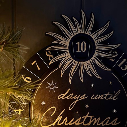 Celestial Christmas Countdown Plaque Celestial Christmas Countdown Plaque