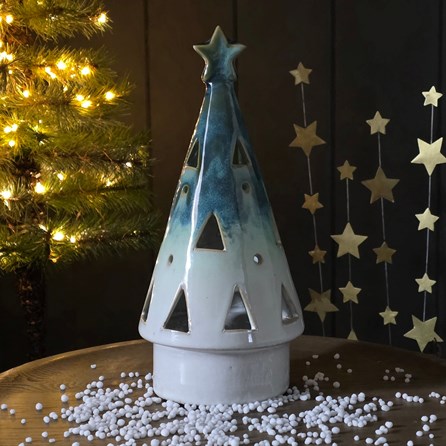 Ceramic Cone Light Up LED Tree