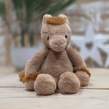 Charlie Bears Clip Clop Pony Oatmeal Brown