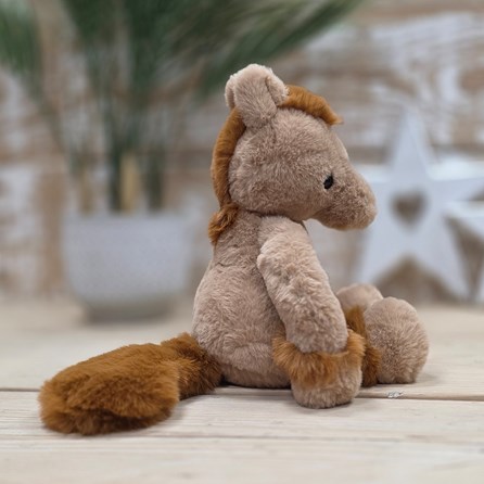 Charlie Bears Clip Clop Pony Oatmeal Brown