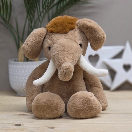 Charlie Bears Large Wally Mammoth Oatmeal Brown