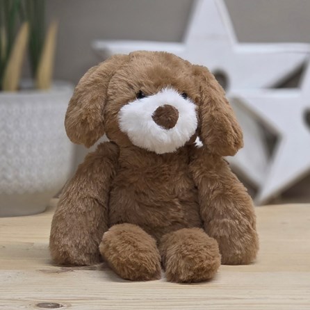Coco The Plush Long Leg Dark Brown Puppy Soft Toy