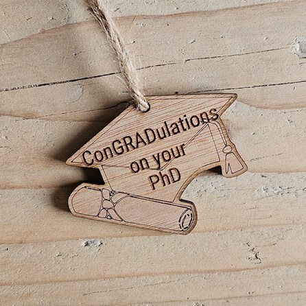 'ConGRADulations On Your PhD' Decoration and Card 'ConGRADulations On Your PhD' Decoration and Card