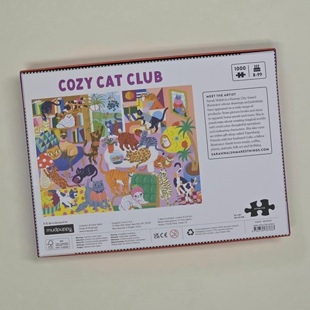 Cozy Cat Club 1000 Piece Jigsaw Puzzle