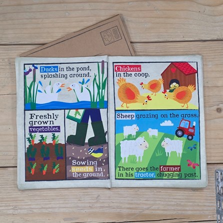 Crinkly Cloth Baby Newspaper Book - Farm Animals Crinkly Cloth Baby Newspaper Book - Farm Animals