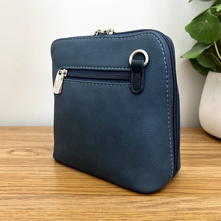 Cross Body Bag in Denim Blue Cross Body Bag in Denim Blue