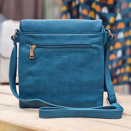 Cross Body Bag With Tassel in Dark Teal Cross Body Bag With Tassel in Dark Teal