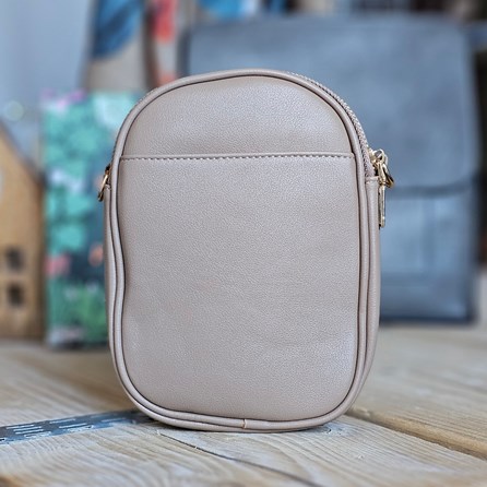 Cross Body Double Zip Bag in Khaki Cross Body Double Zip Bag in Khaki