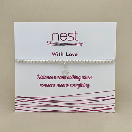 'Distance Means Nothing...' Beaded Charm Bracelet 'Distance Means Nothing...' Beaded Charm Bracelet