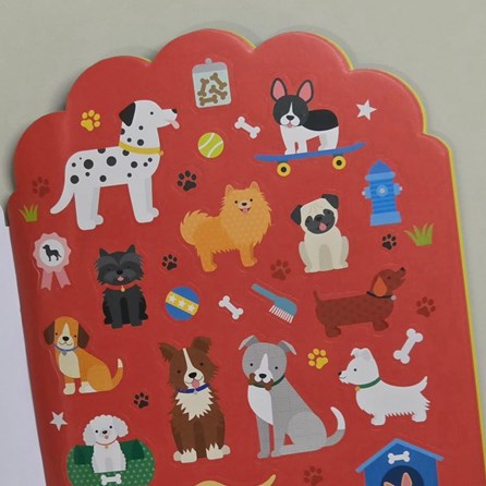 Dogs Colouring Book and Stickers