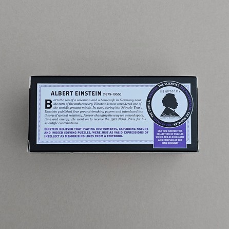 Einstein's Mini Wood or Metal Puzzle Einstein's Mini Wood or Metal Puzzle