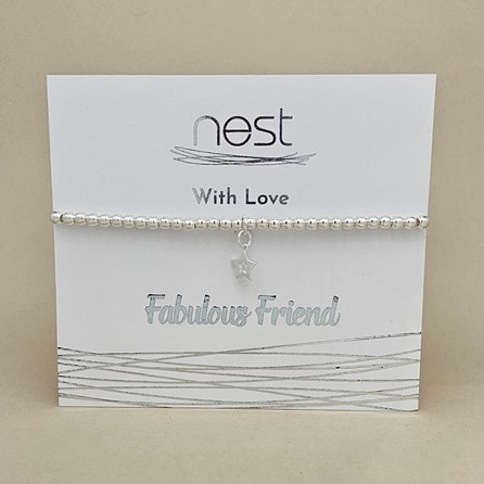 'Fabulous Friend' Beaded Charm Bracelet 'Fabulous Friend' Beaded Charm Bracelet