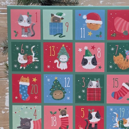 Fill Your Own Advent Calendar - Christmas Kittens