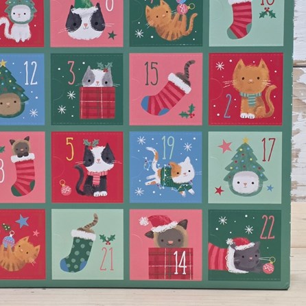 Fill Your Own Advent Calendar - Christmas Kittens