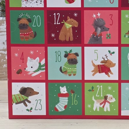 Fill Your Own Advent Calendar - Christmas Pups