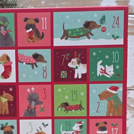 Fill Your Own Advent Calendar - Christmas Pups