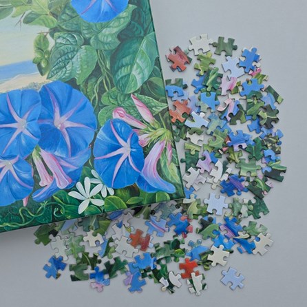 Floral and Coastal Scene 1000 Piece Jigsaw Puzzle Floral and Coastal Scene 1000 Piece Jigsaw Puzzle