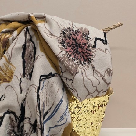 Floral Wrap in Ochre Floral Wrap in Ochre