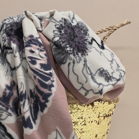 Floral Wrap in Pale Pink